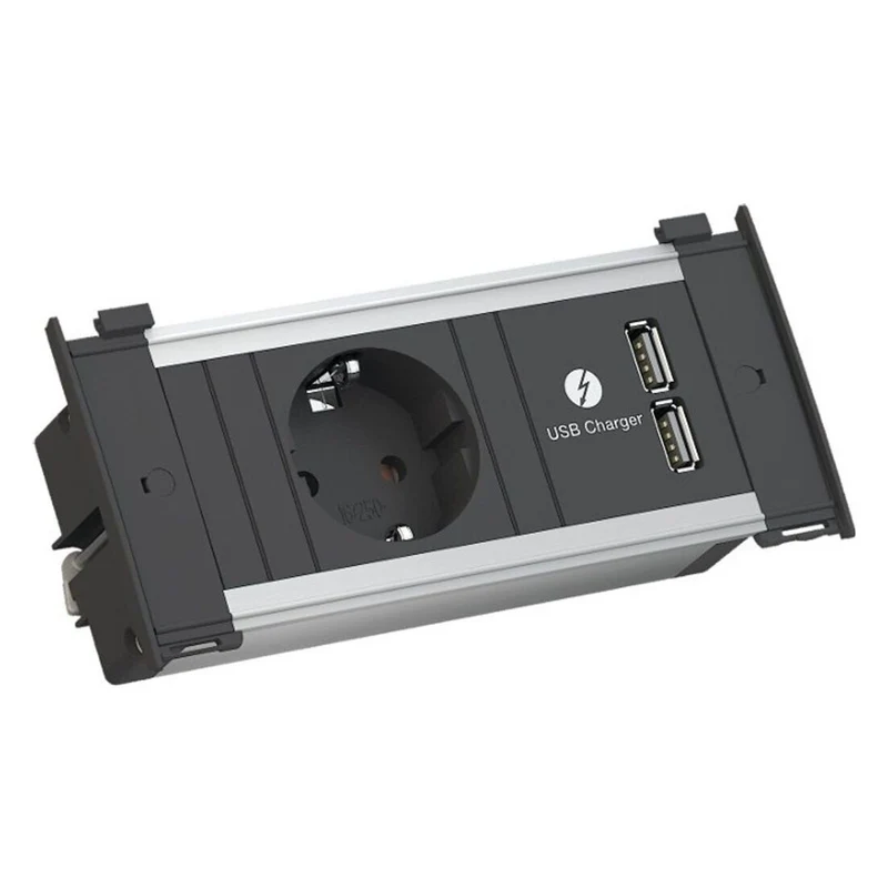 Bachmann KAPSA XS Einbausteckdose 927.201 USB-Charger A/A