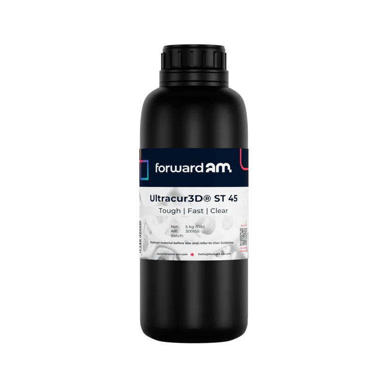 Forward AM Ultracur3D Tough UV Resin ST 45 - Transparent (5 kg)