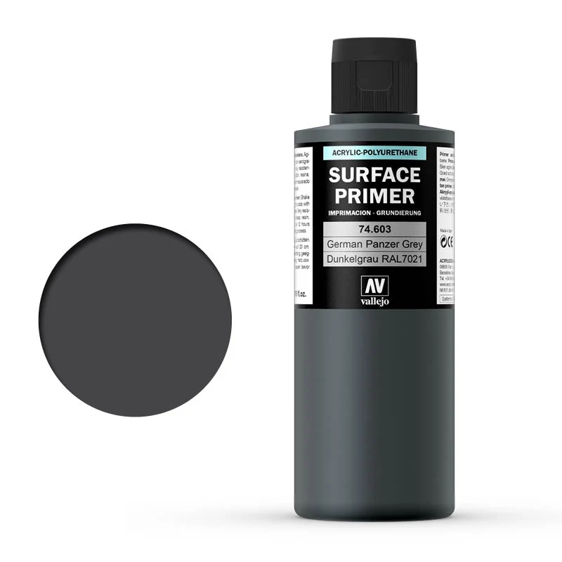 Vallejo Acrylic Primer German Panzer Grey 60 ml