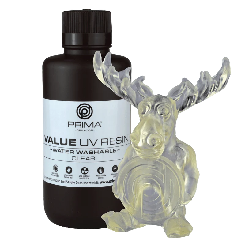 PrimaCreator Value Water Washable UV Resin 500 g Transparent