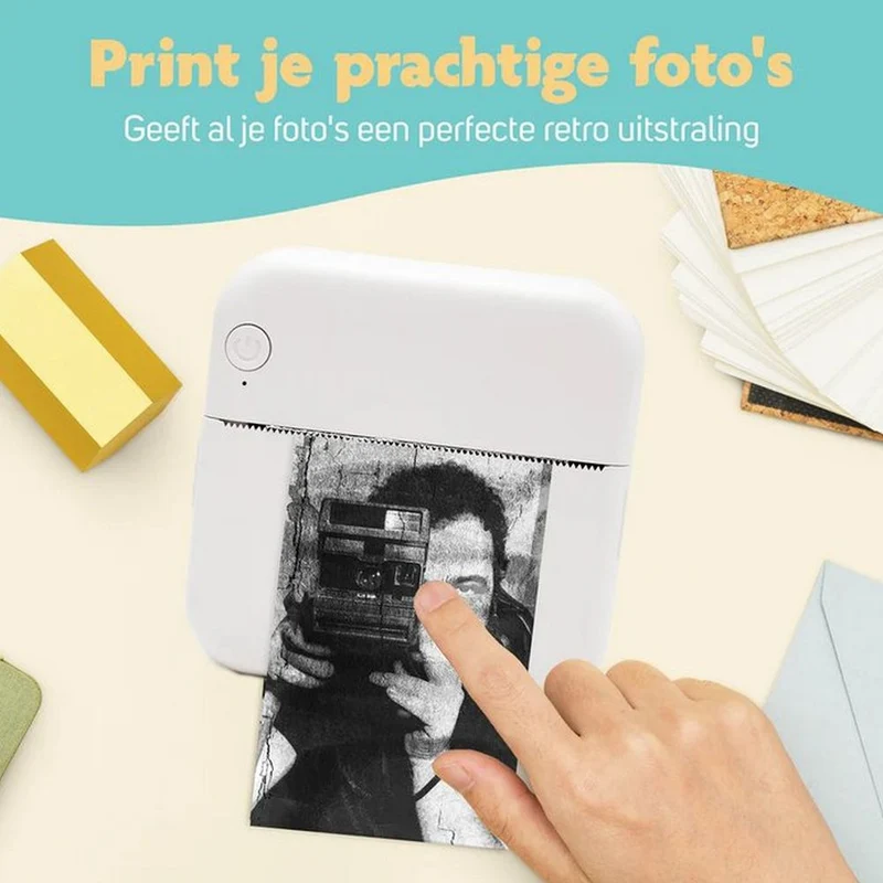 Pora&co Mini-Drucker für das Handy, rosa