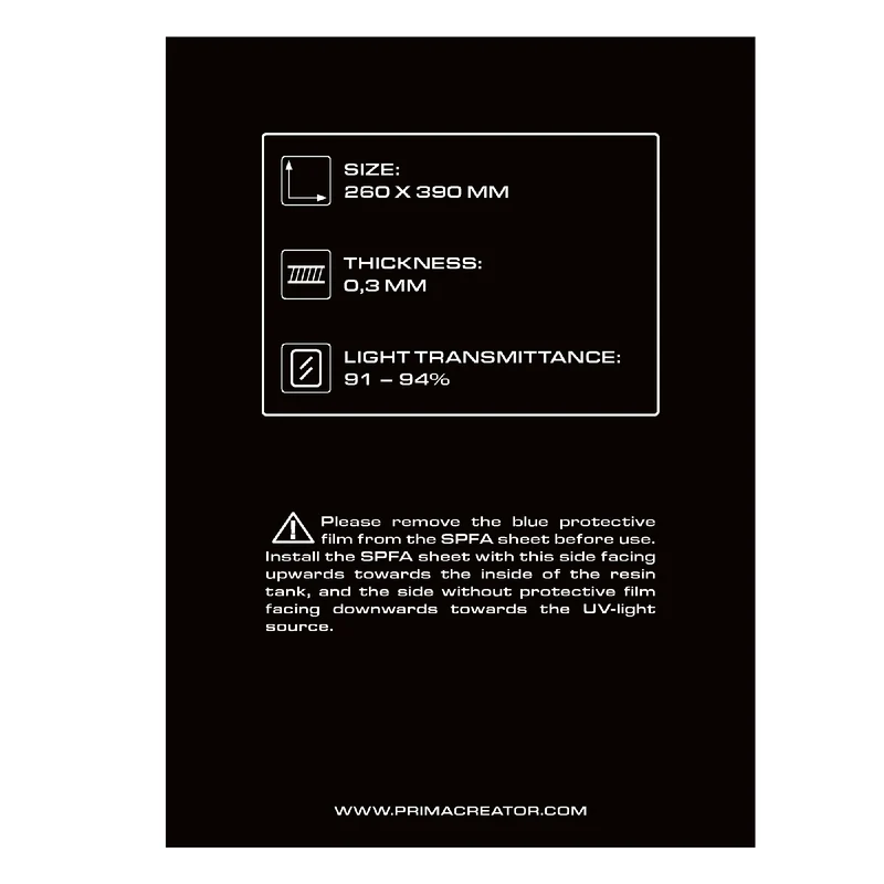 PrimaCreator SPFA Film Sheet 260 x 390 mm