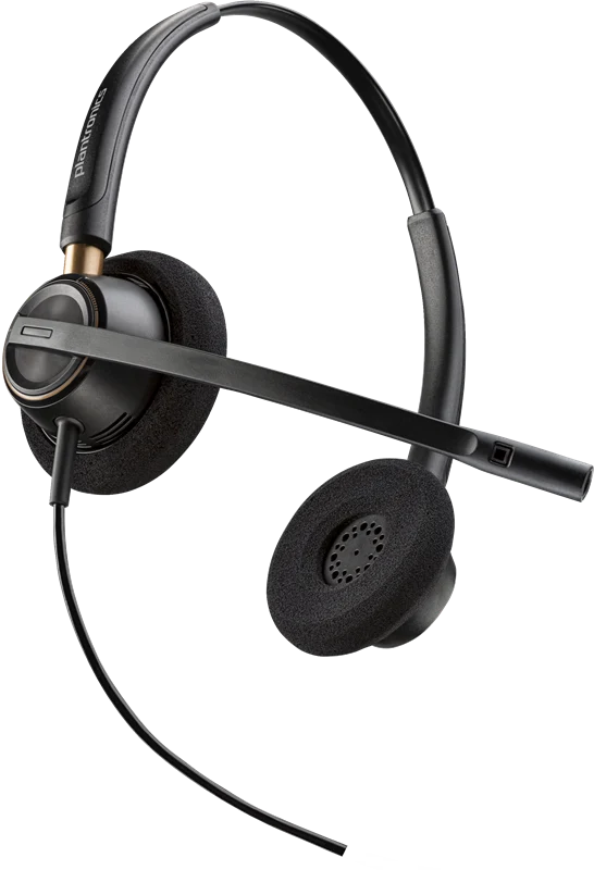 HP Poly EncorePro 520 binaurales Headset + Quick Disconnect Schwarz