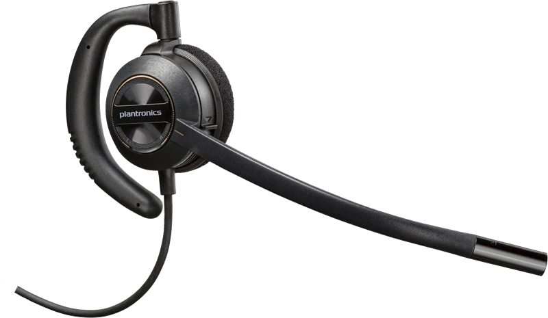 HP Poly EncorePro 530D diskretes digitales Headset mit Quick Disconnect TAA Schwarz
