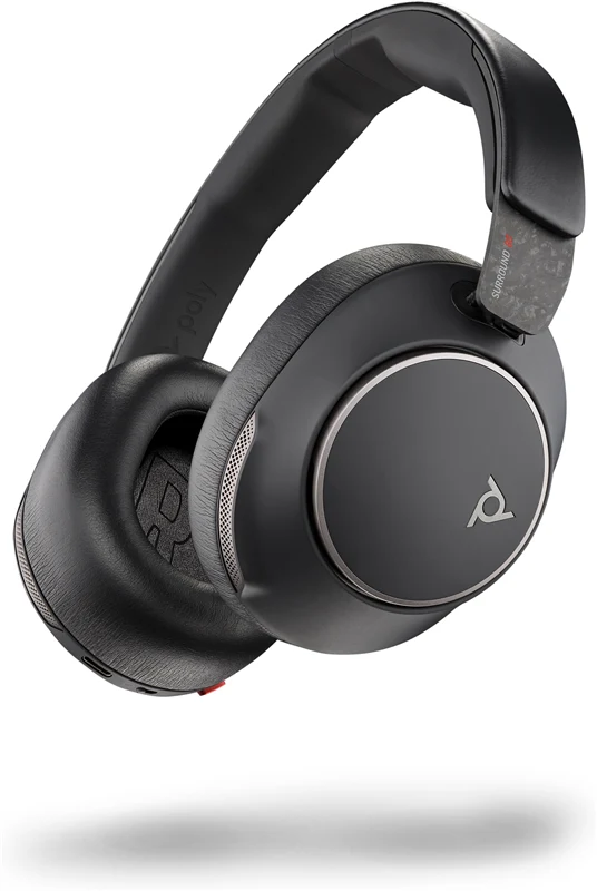 HP Poly Voyager Surround 80 UC Bluetooth Headset ANC Schwarz