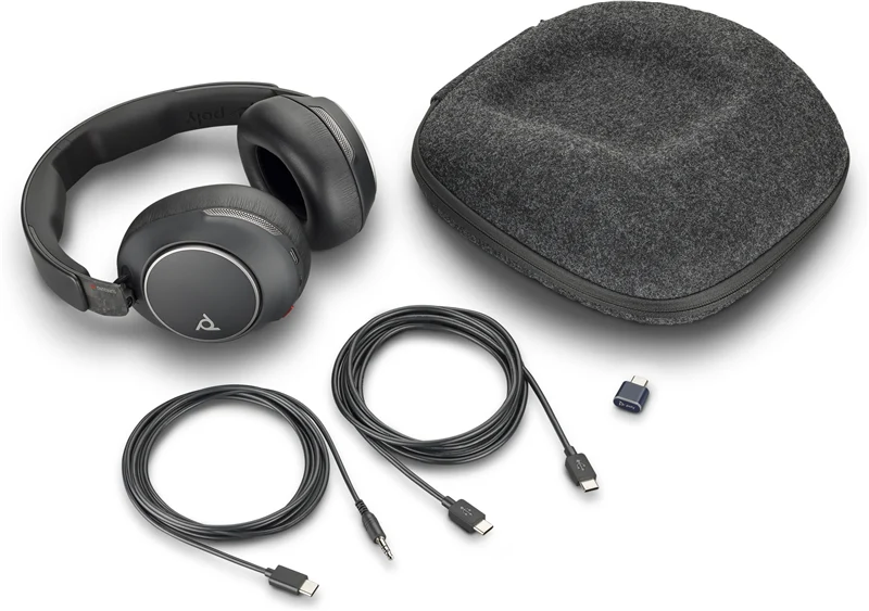 HP Poly Voyager Surround 80 UC Bluetooth Headset ANC Schwarz