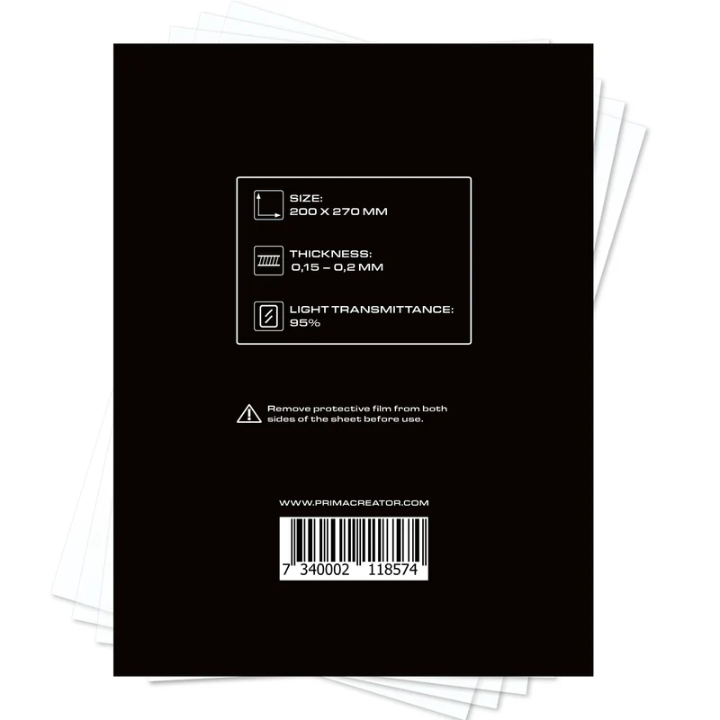 PrimaCreator nFEP Film Sheets 200 x 270 mm (2er-Pack)