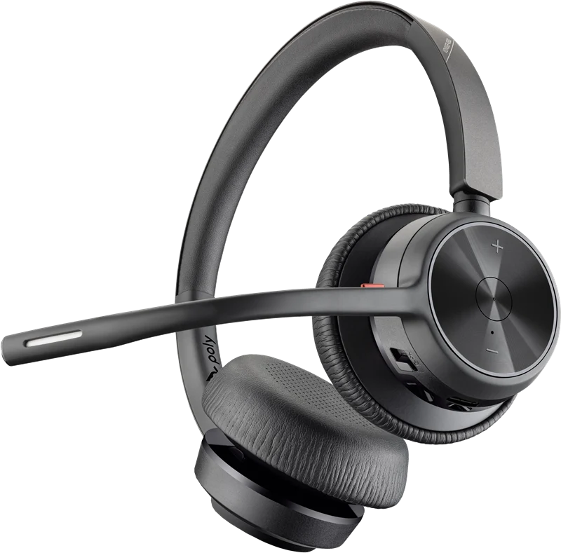 HP Poly Voyager 4320 USB-C Headset +BT700 Dongle +Ladestation Schwarz