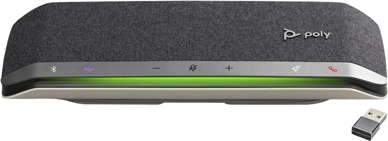 HP Poly Sync 40+M Freisprecheinrichtung-Bluetooth-kabellos, kabelgebunden-USB Silber