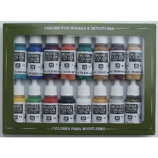 Vallejo Acrylic Model Color Set Ancient/Medieval (16)