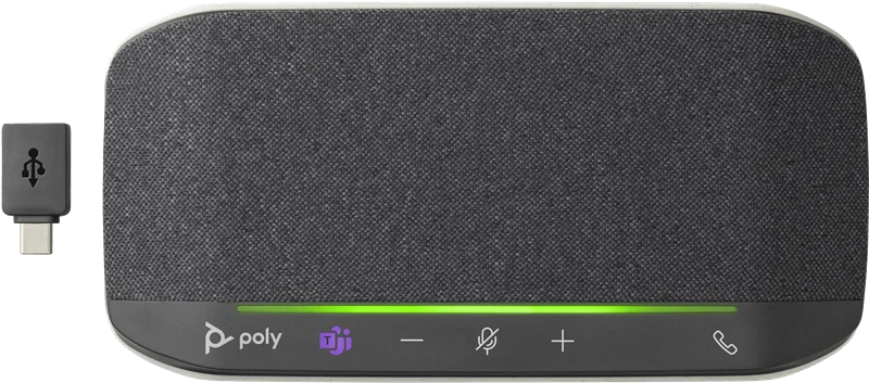 HP Poly Sync 10-M Freisprecheinrichtung-kabelgebunden-USB-A, USB-C Silber