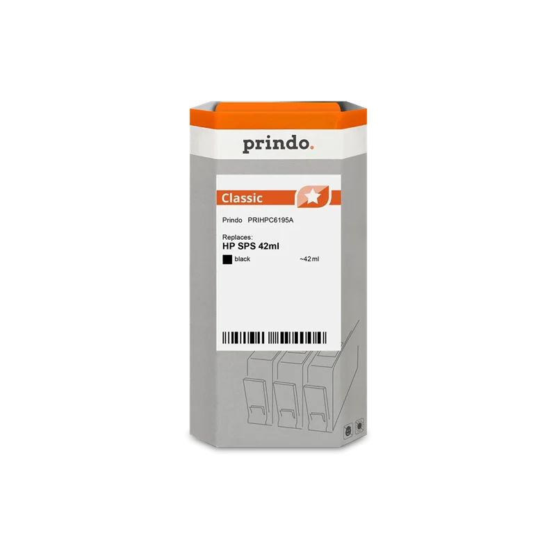 Prindo Classic Druckerpatrone kompatibel mit HP C6195A Schwarz