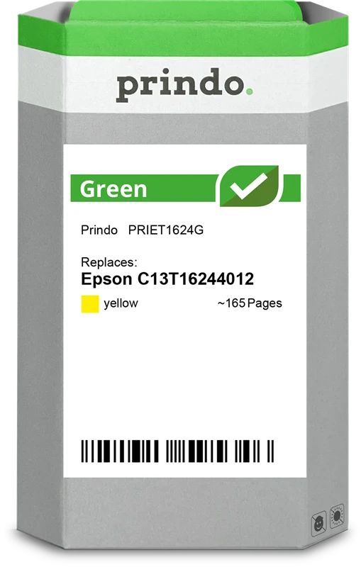 Prindo Green Druckerpatrone kompatibel mit Epson 16 Gelb