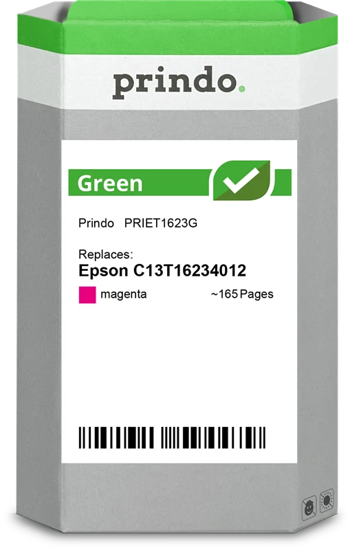 Prindo Green Druckerpatrone kompatibel mit Epson 16 Magenta