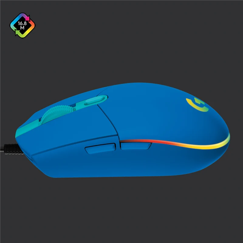 Logitech G203 LIGHTSYNC Gaming Maus Blau