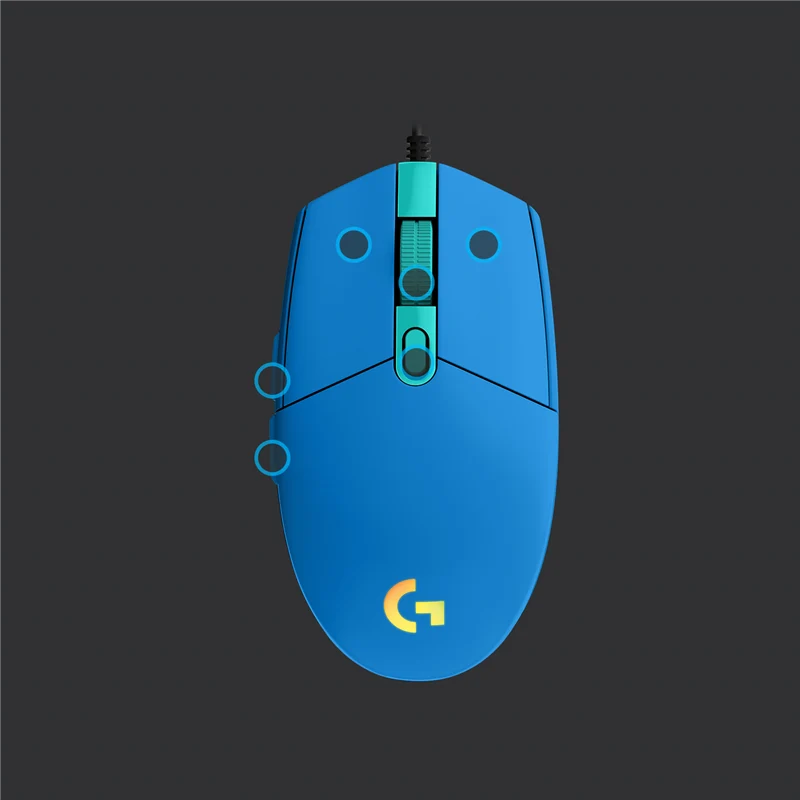 Logitech G203 LIGHTSYNC Gaming Maus Blau