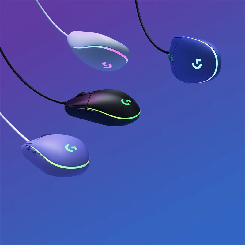 Logitech G203 LIGHTSYNC Gaming Maus Blau