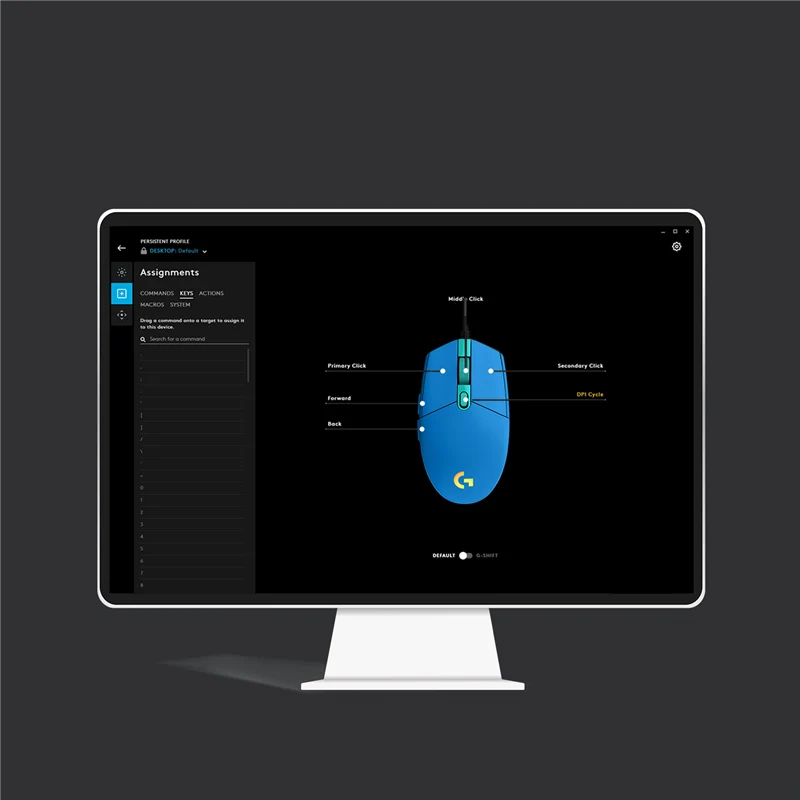 Logitech G203 LIGHTSYNC Gaming Maus Blau