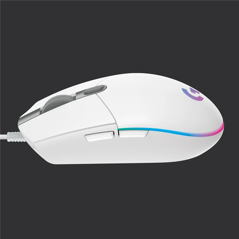 Logitech G203 LIGHTSYNC Gaming Maus Weiss
