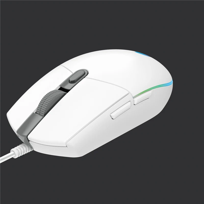 Logitech G203 LIGHTSYNC Gaming Maus Weiss