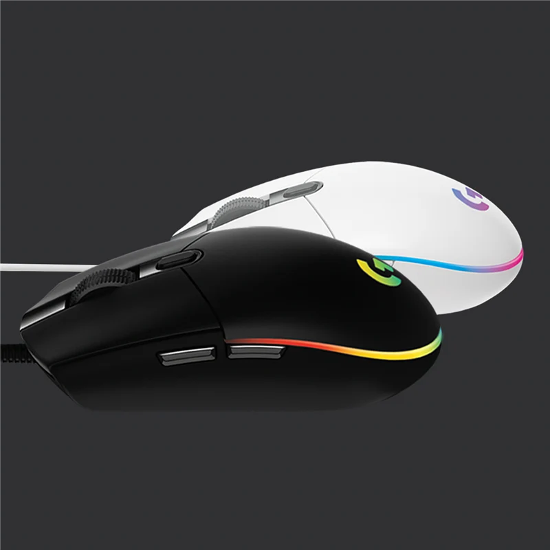 Logitech G203 LIGHTSYNC Gaming Maus Weiss