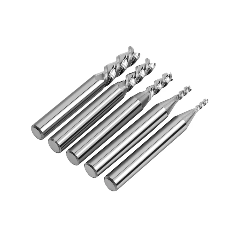TwoTrees HRC55 3-Flute Wolframkarbid-Fräser (5er-Set)