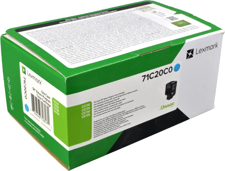 Lexmark 71C20C0 Cyan Toner