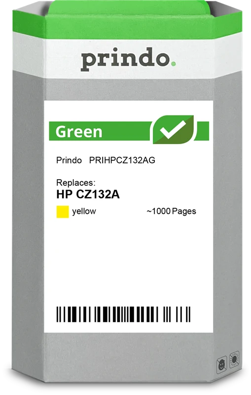 Prindo Green Druckerpatrone kompatibel mit HP 711 Gelb