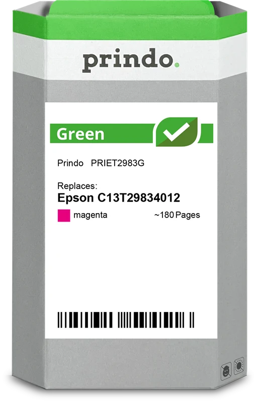Prindo Green Druckerpatrone kompatibel mit Epson 29 Magenta