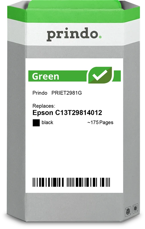 Prindo Green Druckerpatrone kompatibel mit Epson 29 Schwarz