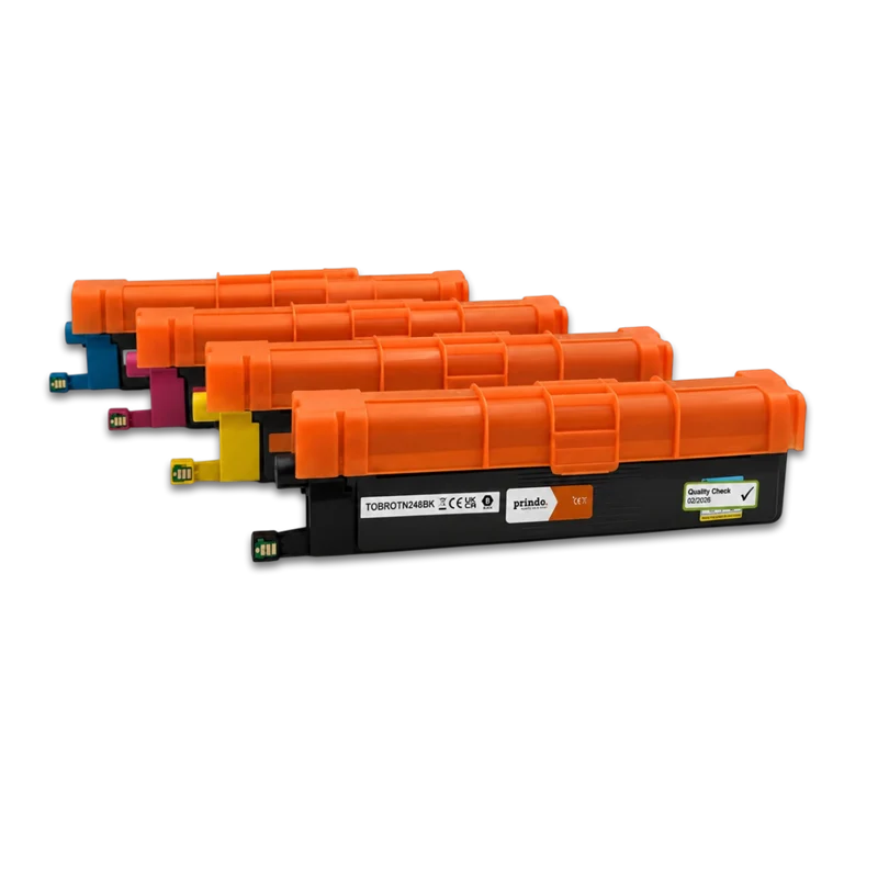 Prindo Classic Multipack kompatibel mit Brother TN-248CMYK Multipack Schwarz/Cyan/Magenta/Gelb