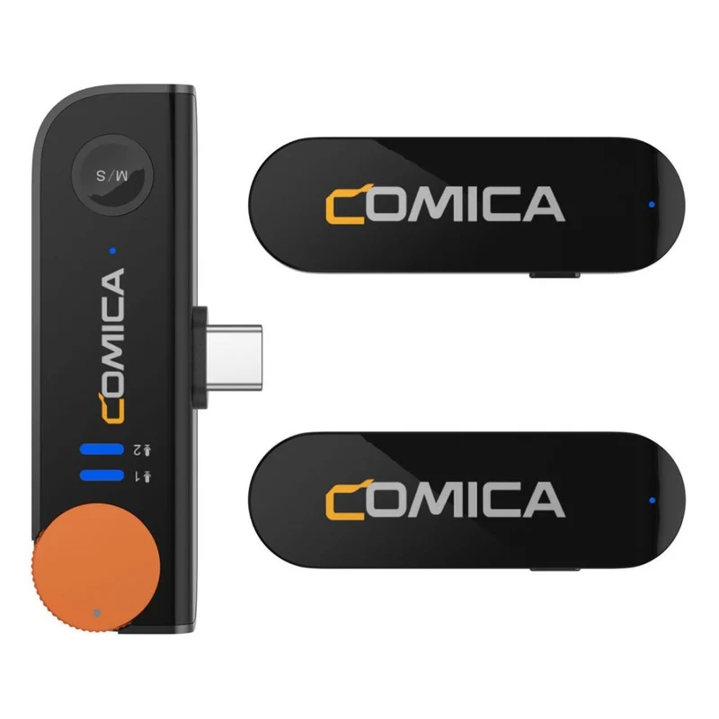 Comica 2.4GHz Wireless Smartphone Mikrofon 2 Sender USB-C