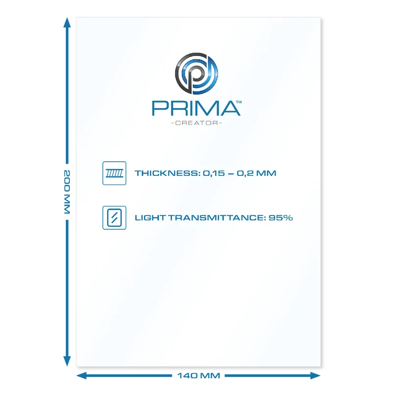 PrimaCreator FEP Film Sheets 140 x 200 mm (5er-Pack)