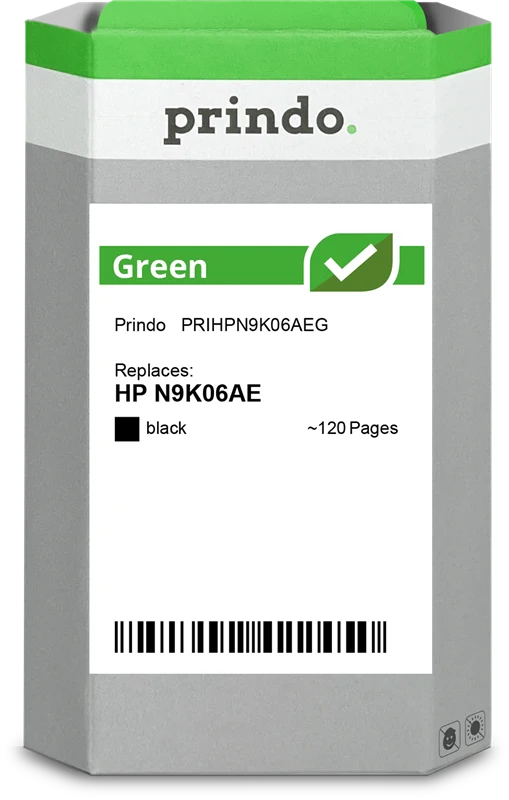 Prindo Green Druckerpatrone kompatibel mit HP 304 Schwarz