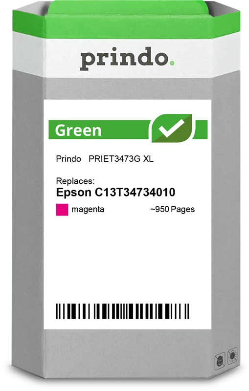 Prindo Green XL Druckerpatrone kompatibel mit Epson 34 XL Magenta