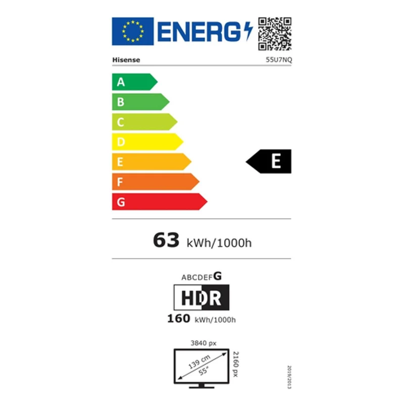 Hisense 55U7NQ 55 Zoll 4K UHD Mini LED ULED Smart TV