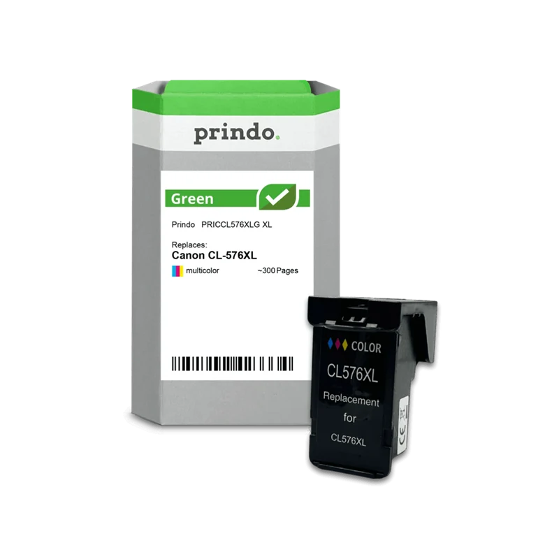Prindo Green XL Druckerpatrone kompatibel mit Canon CL-576XL mehrere Farben