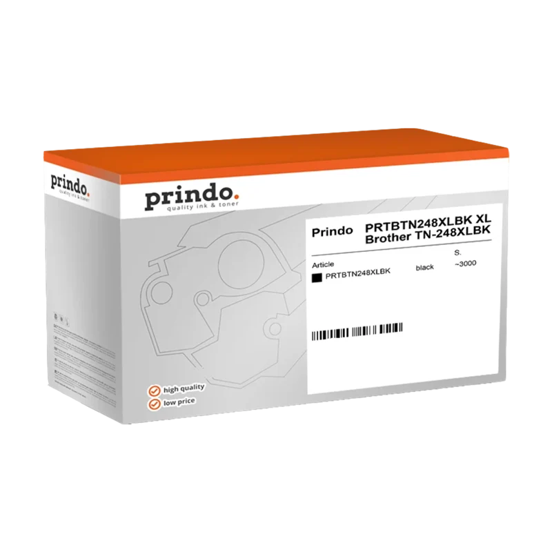 Prindo Classic XL Toner kompatibel mit Brother TN-248XLBK Schwarz
