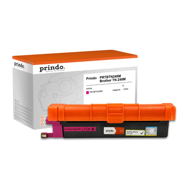 Prindo Classic Toner kompatibel mit Brother TN-248M Magenta