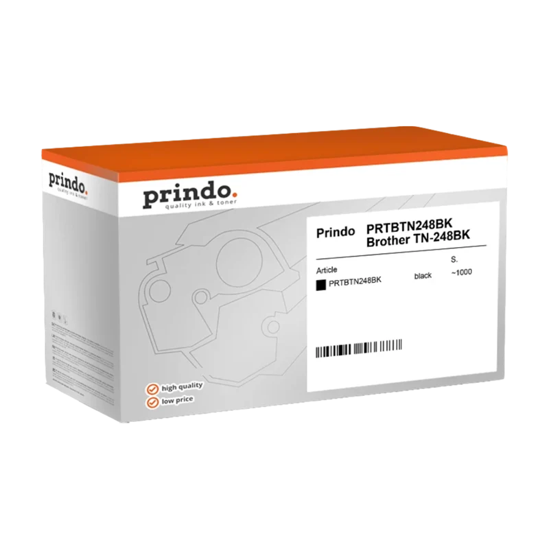 Prindo Classic Toner kompatibel mit Brother TN-248BK Schwarz