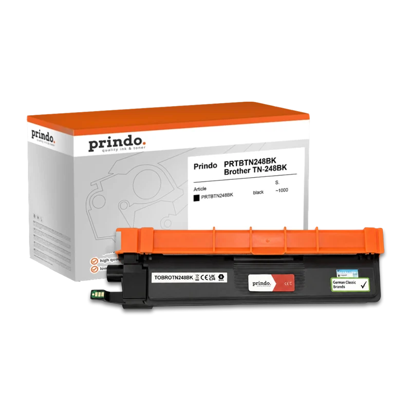 Prindo Classic Toner kompatibel mit Brother TN-248BK Schwarz