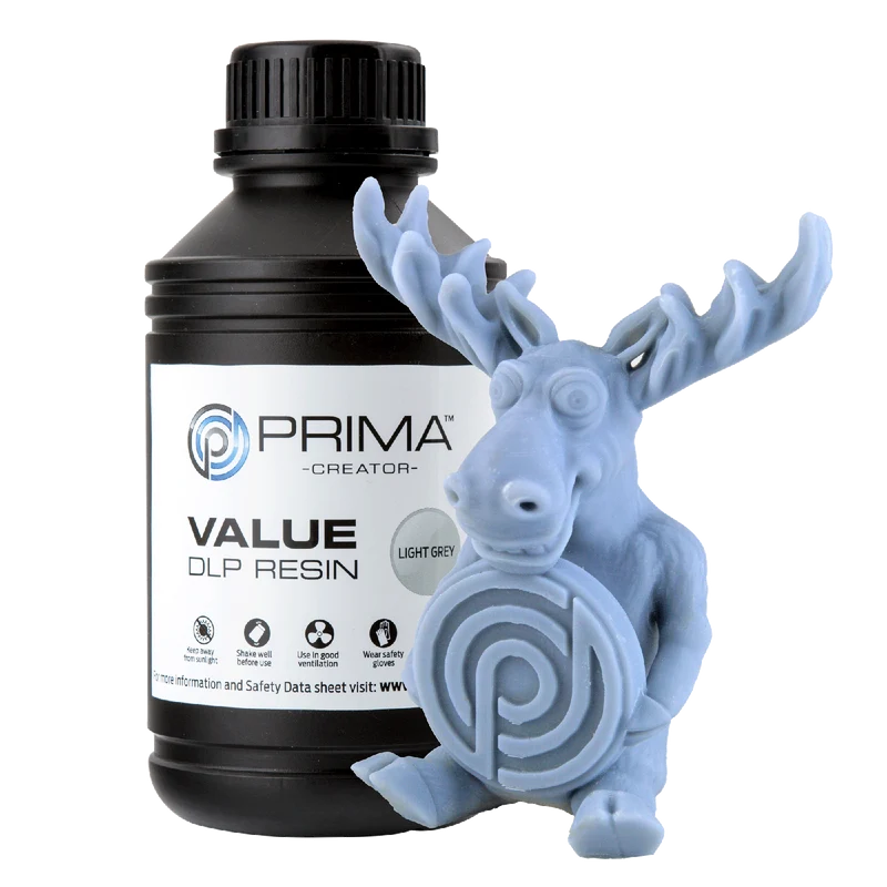PrimaCreator Value UV / DLP Resin 500 g – Light Grey