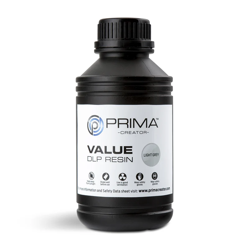 PrimaCreator Value UV / DLP Resin 500 g – Light Grey
