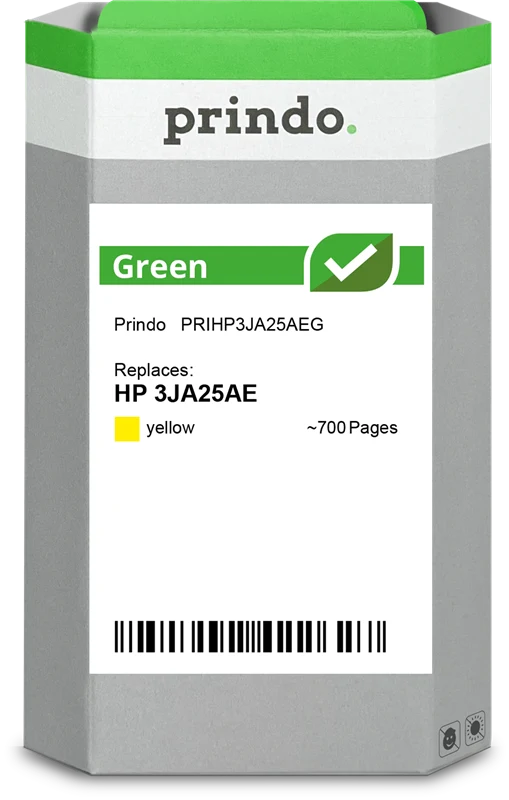 Prindo Green Druckerpatrone kompatibel mit HP 963 Gelb
