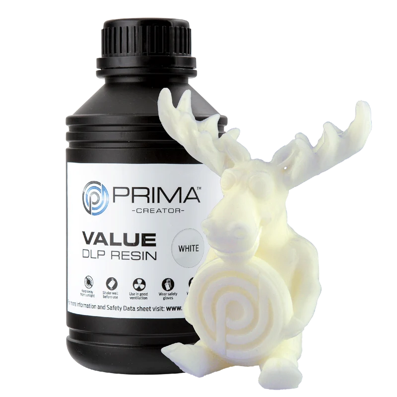 PrimaCreator Value UV / DLP Resin 500 g – Weiß
