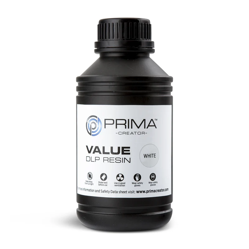 PrimaCreator Value UV / DLP Resin 500 g – Weiß