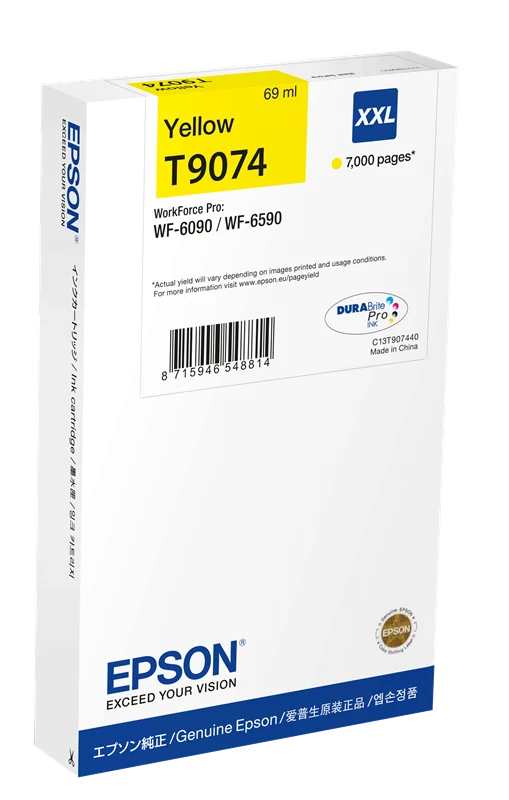 Epson T9074 XXL Gelb Druckerpatrone C13T90744N