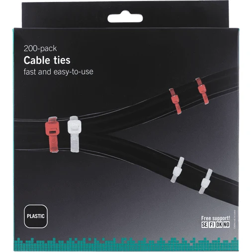 Deltaco Kabelbinder 200er-Pack