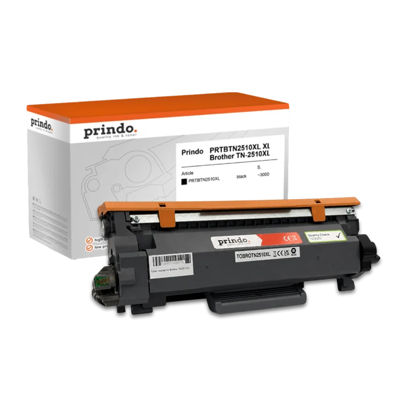 Prindo Classic XL Toner kompatibel mit Brother TN-2510XL Schwarz