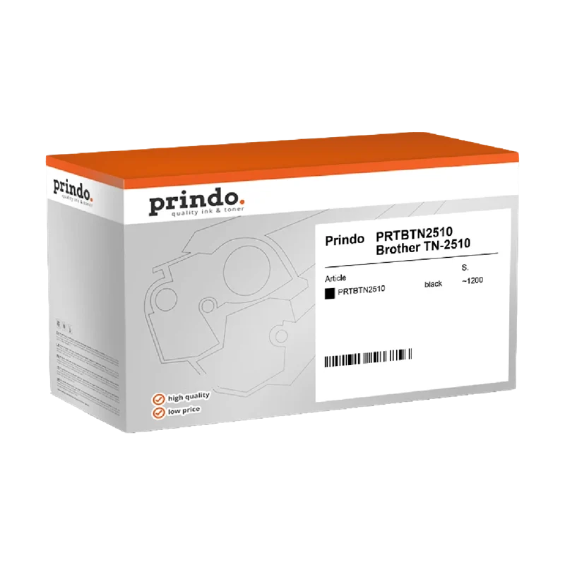 Prindo Classic Toner kompatibel mit Brother TN-2510 Schwarz